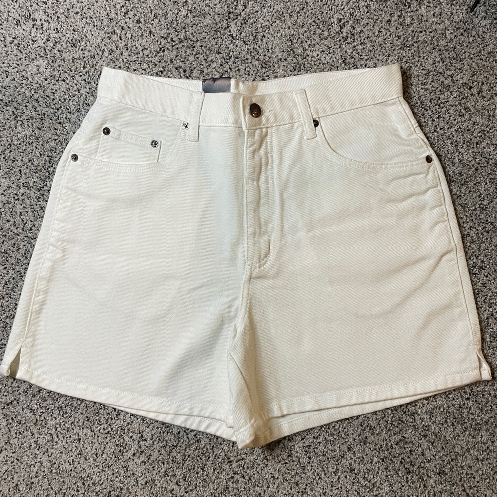 Bill Blass Classic Fit Jean Shorts Women’s White Size 8